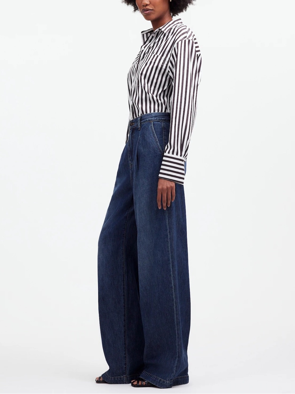 NEW Madewell The Harlow Wide Leg Jean Airy Denim Edition Fieldale Wash NWT sk20 - Picture 4 of 10